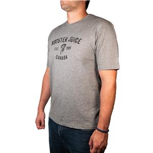 Booster Juice T-Shirt Grey/Black Logo (Regular Fit) - XXL
