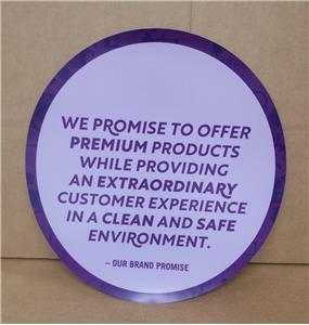 14" Brand Promise Decals Double Sided