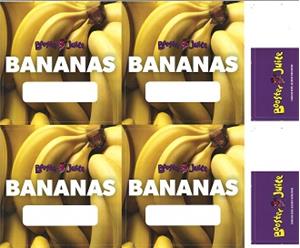 Juicing Labels - Individual Banana