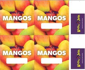 Juicing Labels - Individual Mangos