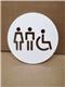Bathroom Sign With Wheelchair