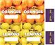 Juicing Labels - Individual Orange Lemons